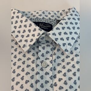 Original Penguin Slim Fit Patterned Men's XL button down long sleeve shirt